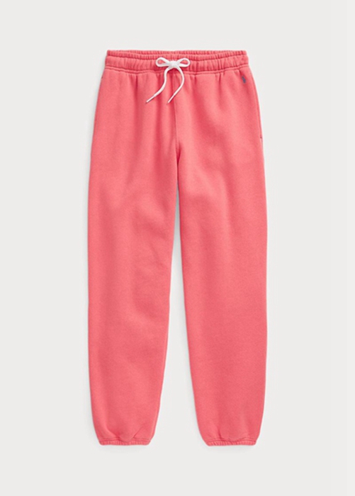 Ralph Lauren Fleece Athletics Byxor Dam Rosa | 549807-MXG