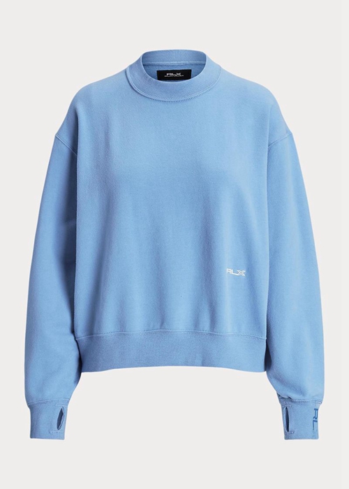 Ralph Lauren Fleece Crewneck Tröjor Dam Blå | 190675-RVF