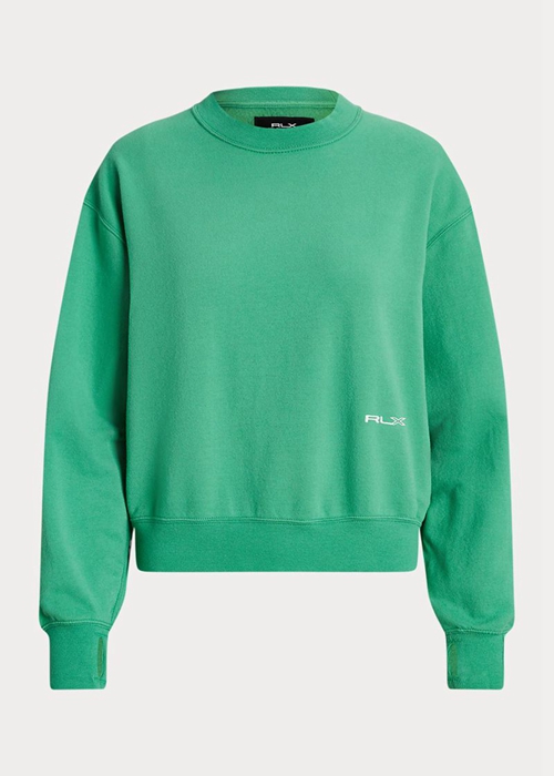 Ralph Lauren Fleece Crewneck Tröjor Dam Gröna | 708194-PUE