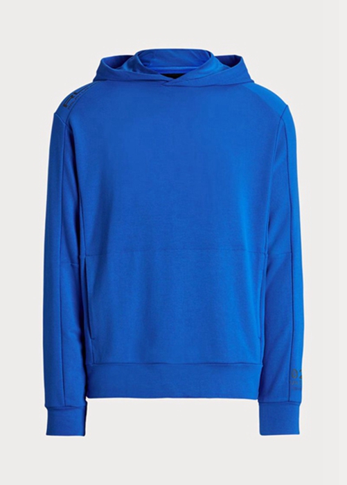 Ralph Lauren French Terry Hoodie Herr Blå | 623981-YCZ