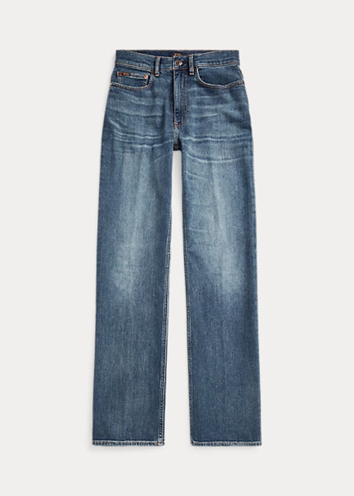 Ralph Lauren High-Rise Hetero Jeans Dam Blå | 758290-SKF