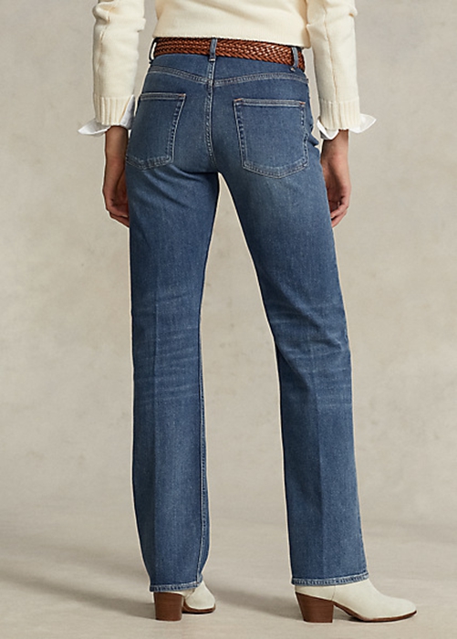 Ralph Lauren High-Rise Hetero Jeans Dam Blå | 758290-SKF