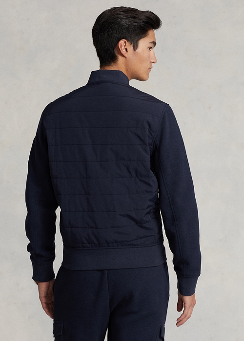 Ralph Lauren Hybrid Bomber Jacka Herr Marinblå | 124750-GRU