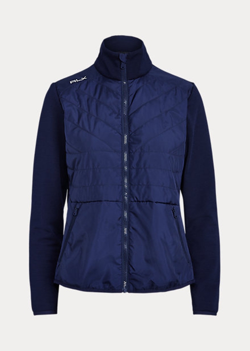 Ralph Lauren Hybrid Full-Zip Jacka Dam Marinblå | 406815-OGF