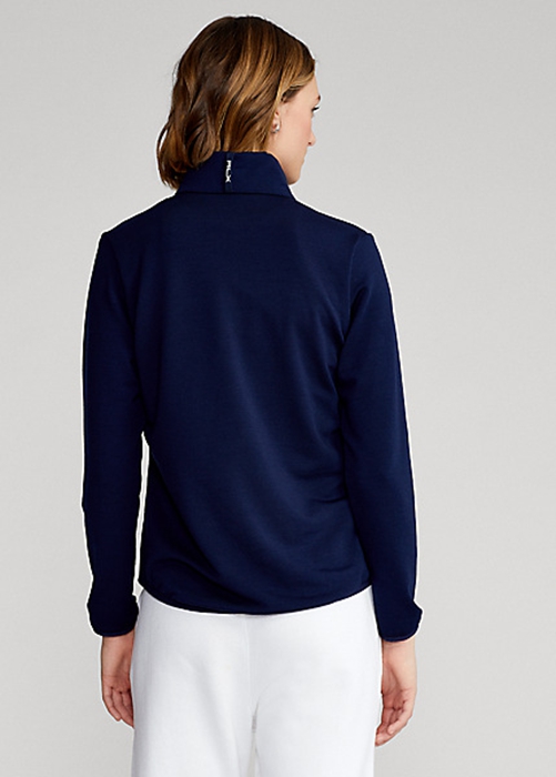 Ralph Lauren Hybrid Full-Zip Jacka Dam Marinblå | 406815-OGF