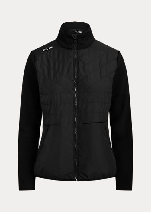 Ralph Lauren Hybrid Full-Zip Jacka Dam Svarta | 794213-NQY