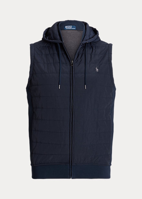 Ralph Lauren Hybrid Hooded Väst Herr Marinblå | 689354-CGZ