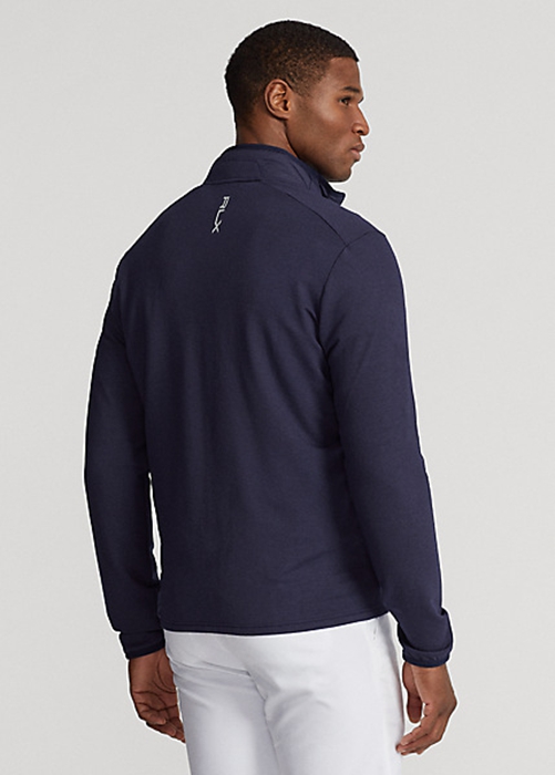 Ralph Lauren Hybrid Mockneck Jacka Herr Marinblå | 867295-EXI