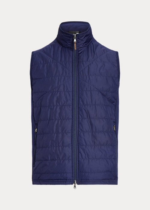 Ralph Lauren Hybrid Mockneck Väst Herr Marinblå | 023589-OVA