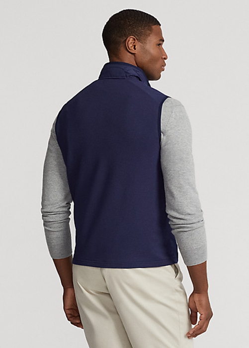 Ralph Lauren Hybrid Mockneck Väst Herr Marinblå | 023589-OVA