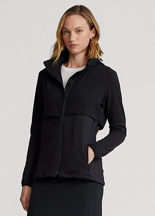 Ralph Lauren Hybrid Packable-Hood Jacka Dam Svarta | 735602-YIP