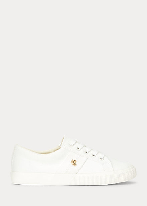 Ralph Lauren Janson II Canvas Sneakers Dam Vita | 548612-ILT