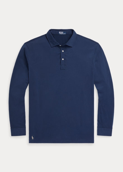 Ralph Lauren Jersey Piketröja Herr Marinblå | 451360-LXC