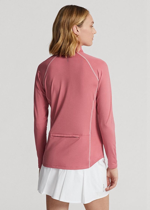 Ralph Lauren Jersey Quarter-zip Pullover Tröjor Dam Rosa | 845971-RPO