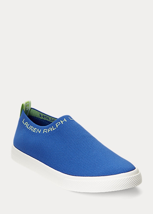 Ralph Lauren Jordyn Slip-On Sneakers Dam Blå | 129056-UMG