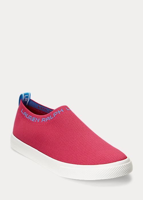 Ralph Lauren Jordyn Slip-On Sneakers Dam Fuchsia | 853047-PBI