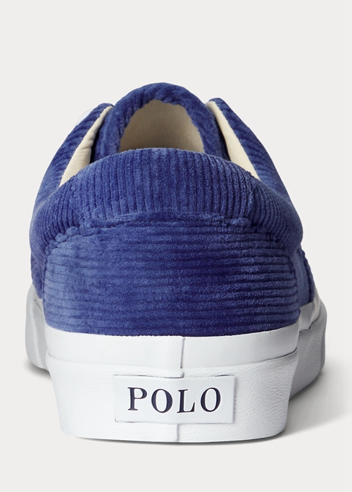 Ralph Lauren Keaton Corduroy Sneakers Herr Kungsblått Marinblå | 708251-JDY