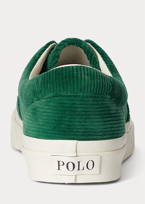 Ralph Lauren Keaton Corduroy Sneakers Herr Gröna | 891564-XLO