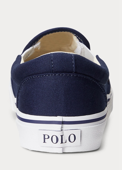 Ralph Lauren Keaton Polo Bear Slip-On Sneakers Herr Marinblå | 729160-ZRU