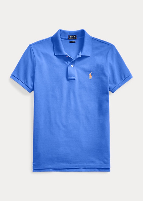 Ralph Lauren Klassiska Fit Mesh Piketröja Dam Blå | 739410-OLP