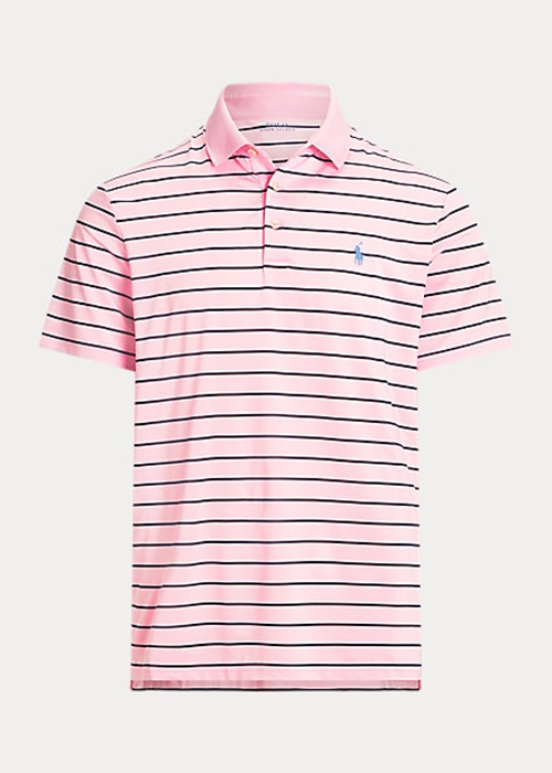 Ralph Lauren Klassiska Fit Performance Piketröja Herr Rosa | 902541-NZG