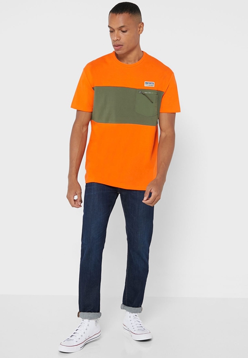 Ralph Lauren Logo Crew Neck T-shirt Herr Orange | 241390-RZQ