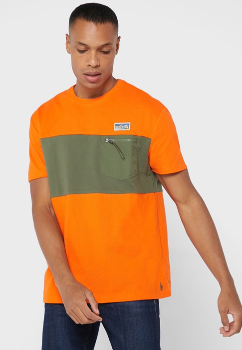 Ralph Lauren Logo Crew Neck T-shirt Herr Orange | 241390-RZQ