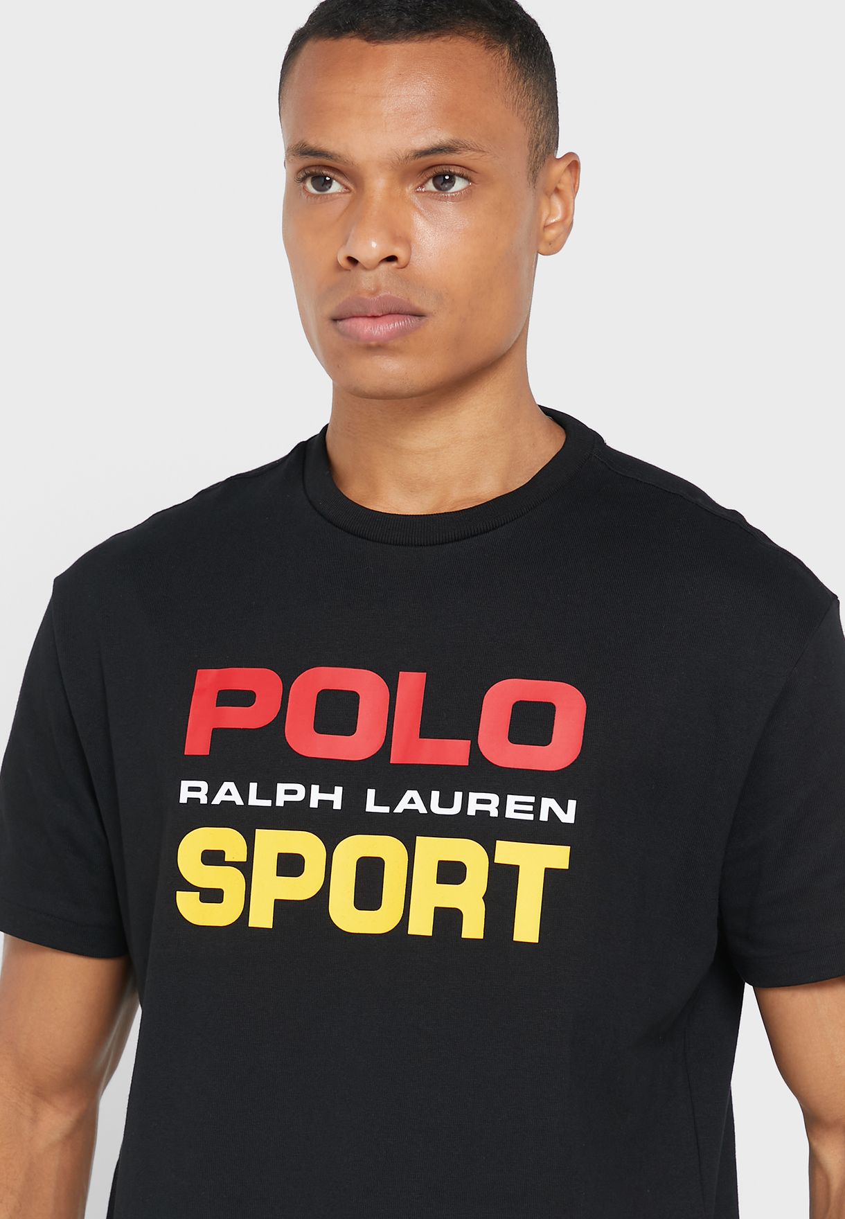 Ralph Lauren Logo Crew Neck T-shirt Herr Svarta | 261378-JYZ