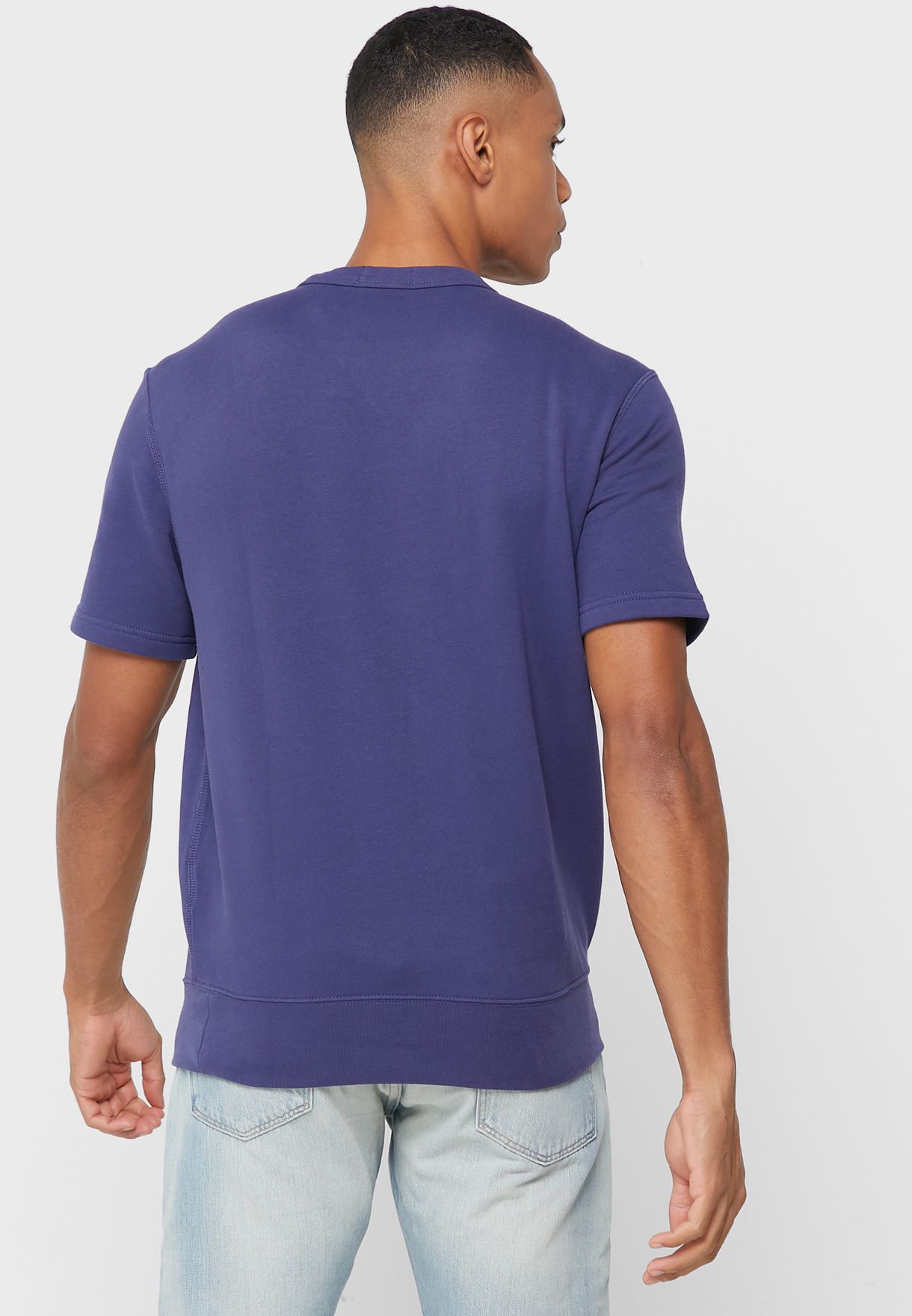 Ralph Lauren Logo Crew Neck T-shirt Herr Marinblå | 516082-XEP