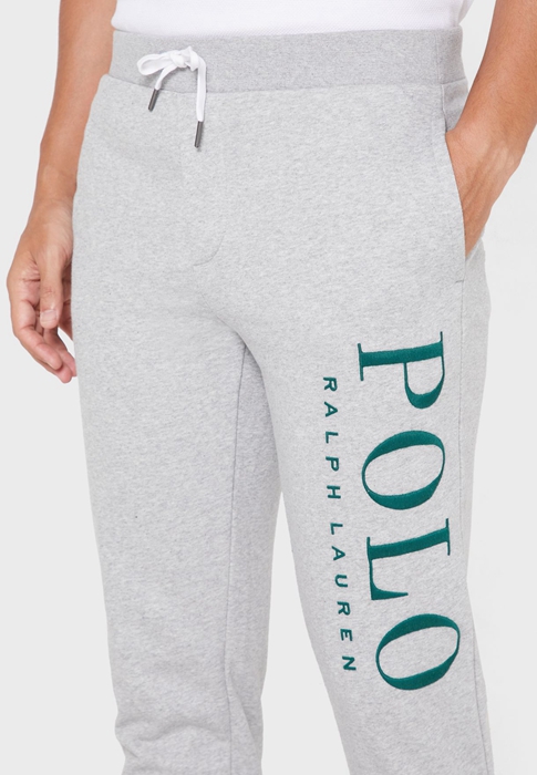 Ralph Lauren Logo Cuffed Sweatpants Herr Grå | 193076-PXW