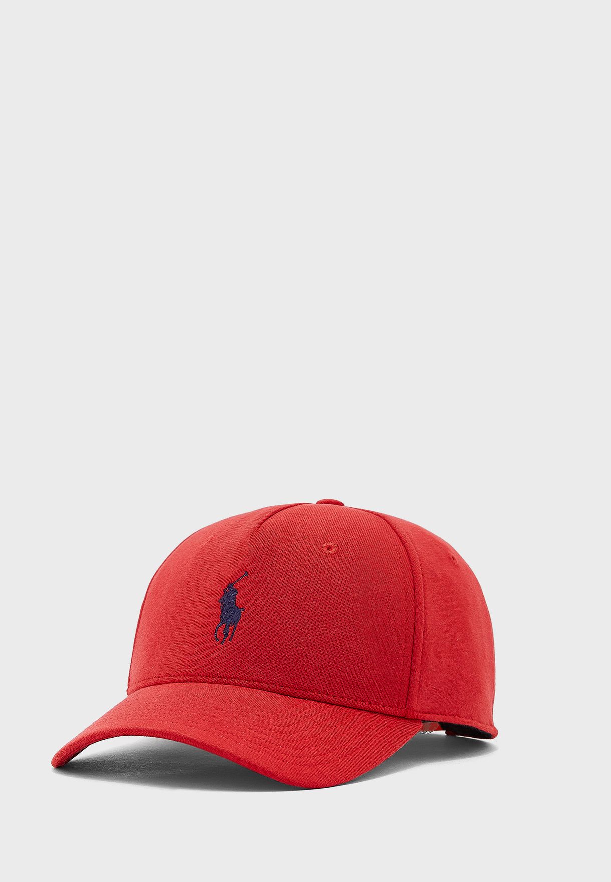 Ralph Lauren Logo Curved Peak Hatt Herr Röda | 286153-LER