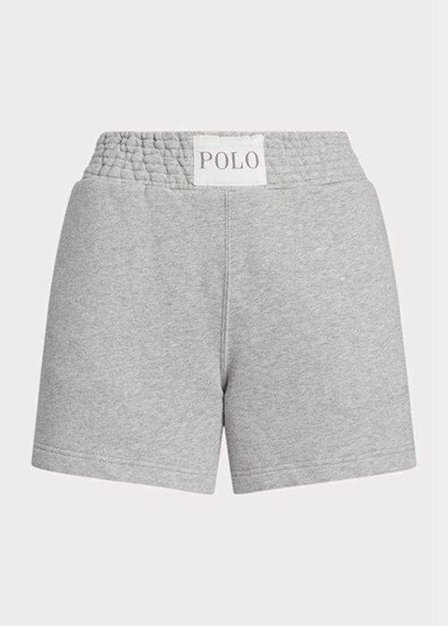 Ralph Lauren Logo Fleece Shorts Dam Grå | 861509-GKW