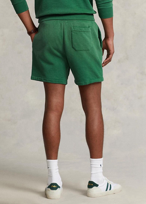 Ralph Lauren Logo Fleece Shorts Herr Gröna | 521703-YSW