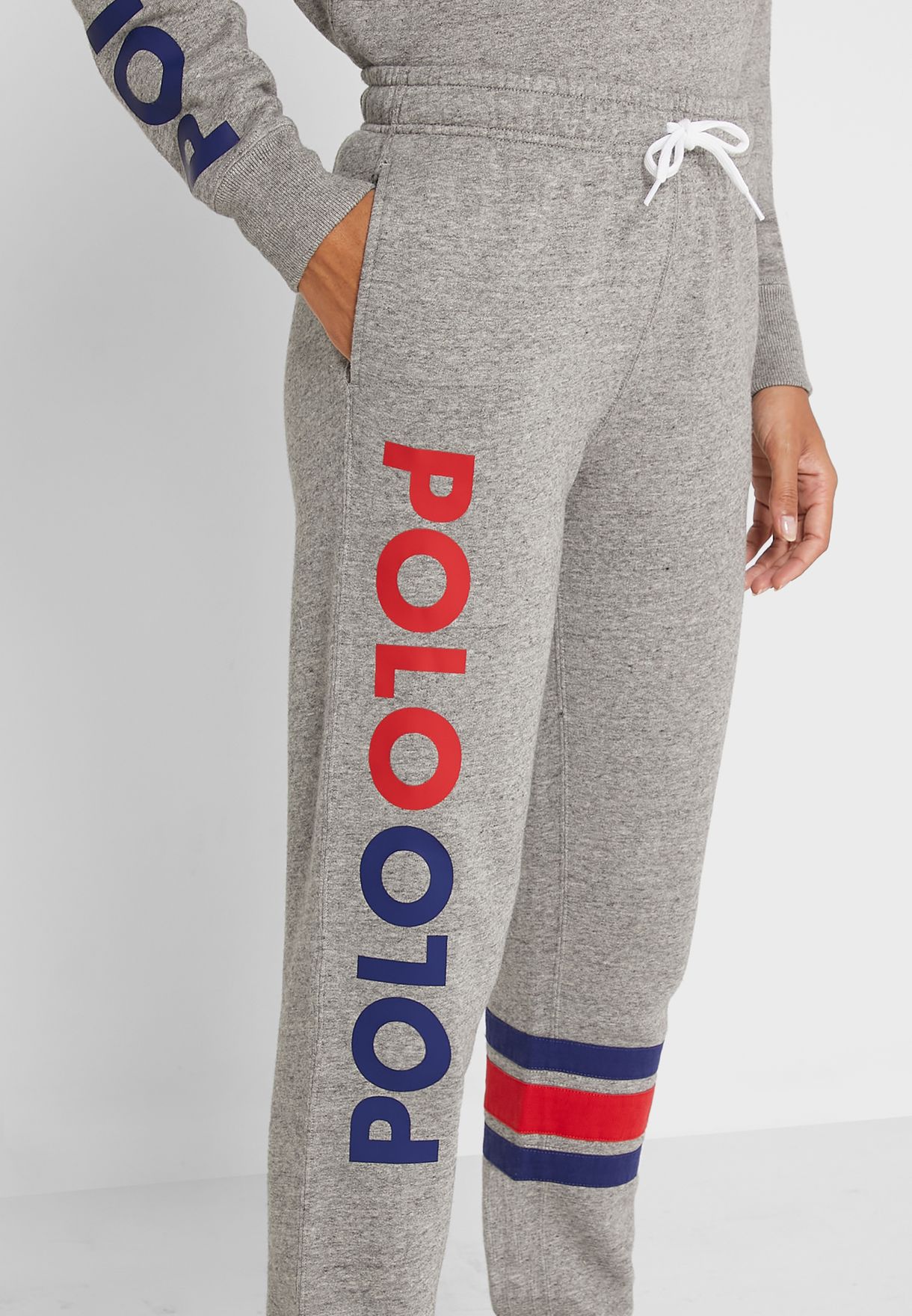 Ralph Lauren Logo Joggers Sweatpants Dam Grå | 571984-LOJ