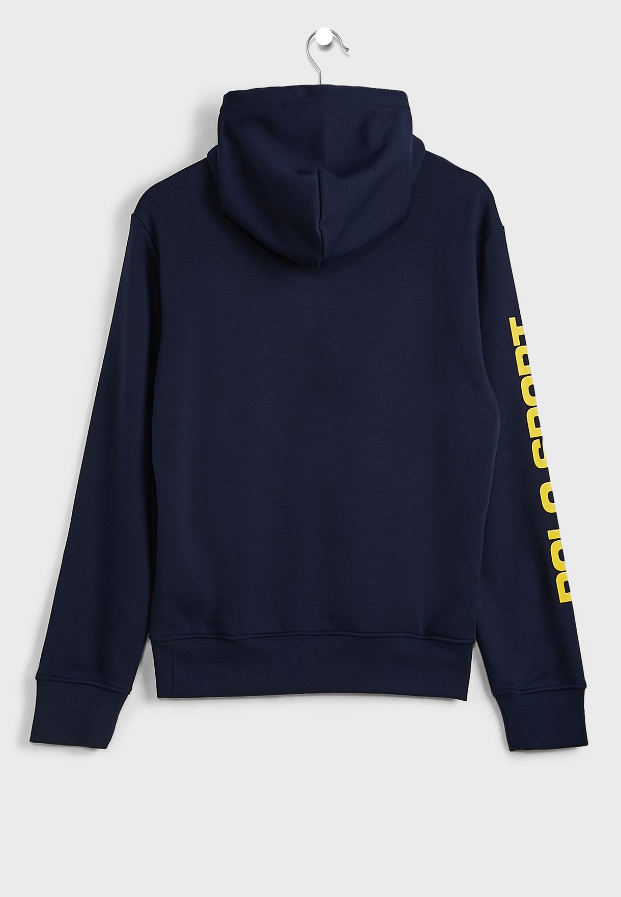 Ralph Lauren Logo Sleeve Hoodie Herr Marinblå | 378149-BYZ