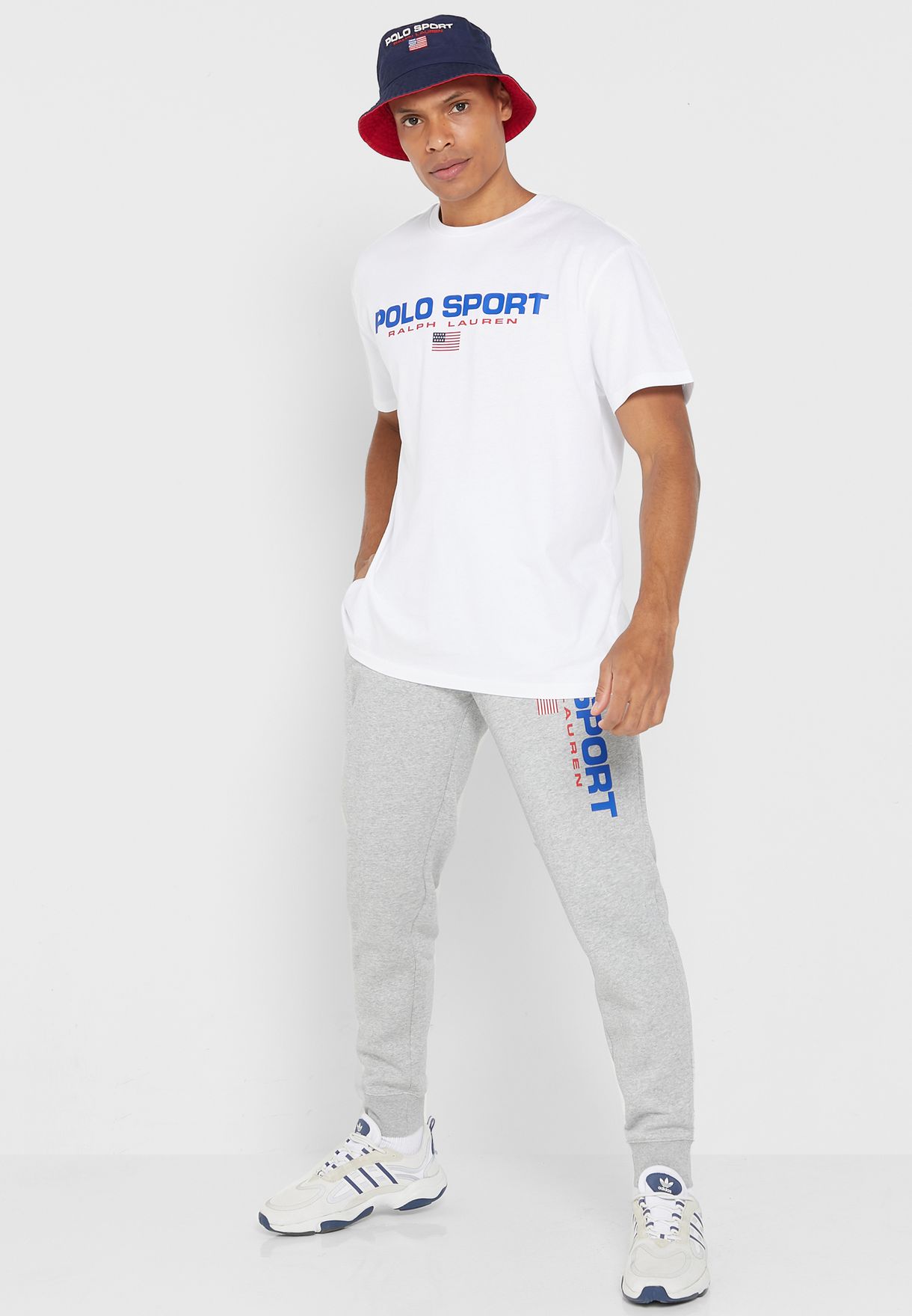 Ralph Lauren Logo Sweatpants Herr Grå | 047925-HCP