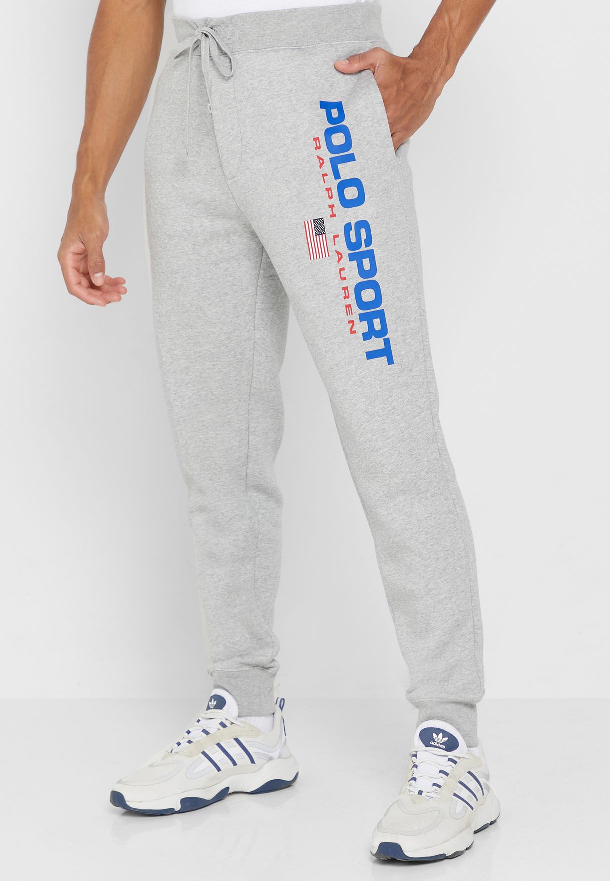 Ralph Lauren Logo Sweatpants Herr Grå | 047925-HCP