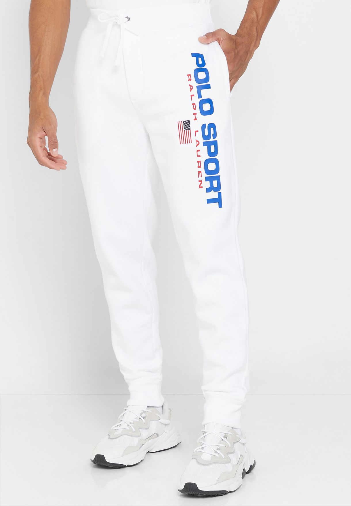 Ralph Lauren Logo Sweatpants Herr Vita | 026387-BFC