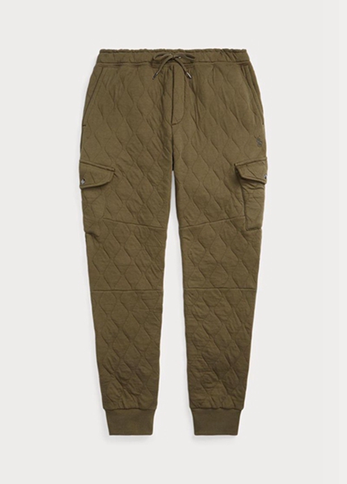 Ralph Lauren Luxury Jersey Cargo Jogger Byxor Herr Olivgröna | 037156-ZWP