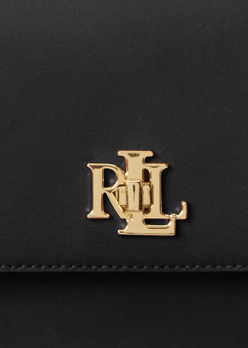 Ralph Lauren Läder Medium Axelväska Dam Svarta | 218540-SMZ