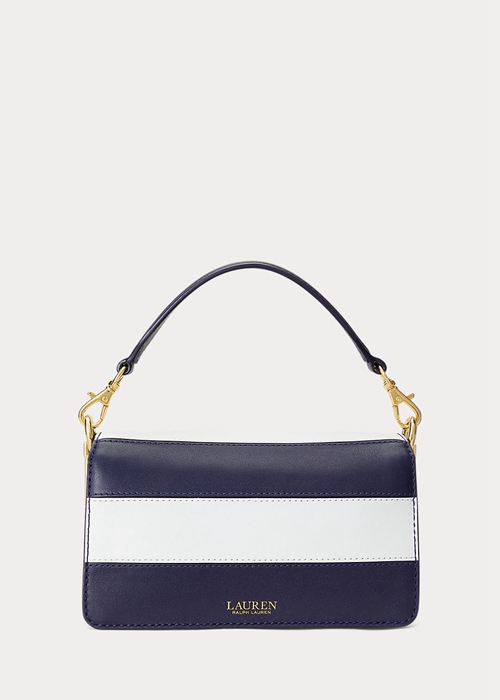 Ralph Lauren Läder Small Tayler Crossbody Väska Dam Randig | 270946-ZSR