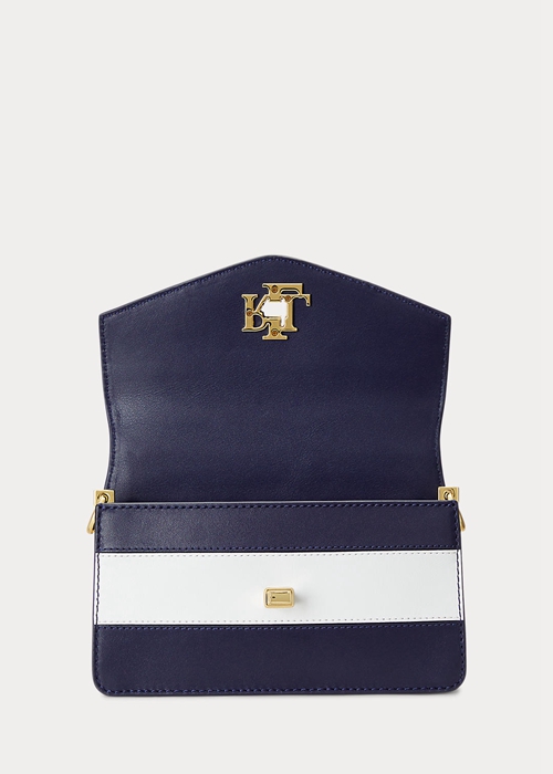 Ralph Lauren Läder Small Tayler Crossbody Väska Dam Randig | 270946-ZSR