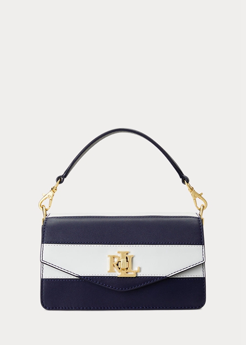 Ralph Lauren Läder Small Tayler Crossbody Väska Dam Randig | 270946-ZSR