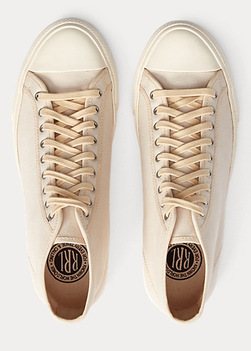 Ralph Lauren Mayport Canvas Sneakers Dam Beige | 894703-IBS