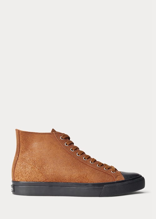 Ralph Lauren Mayport Mocka Sneakers Herr Bruna | 178643-RCT