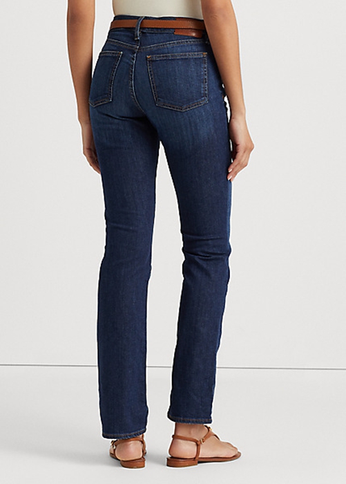 Ralph Lauren Mid-Rise Hetero Jeans Dam Blå | 031728-KRH