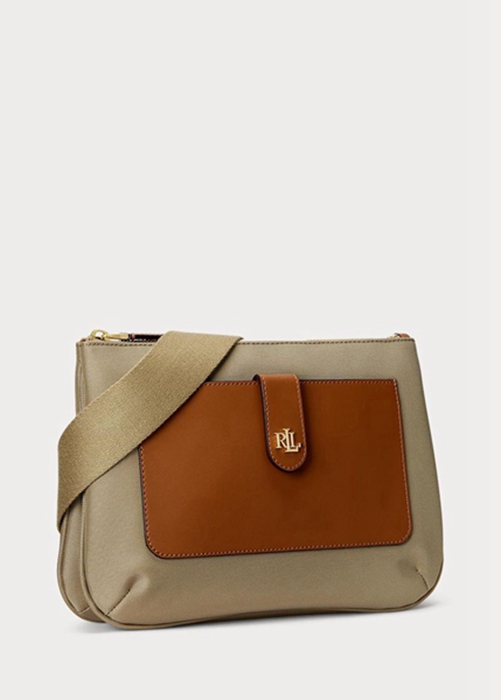 Ralph Lauren Oxford Medium Jamey Crossbody Väska Dam Bruna | 521893-MLY