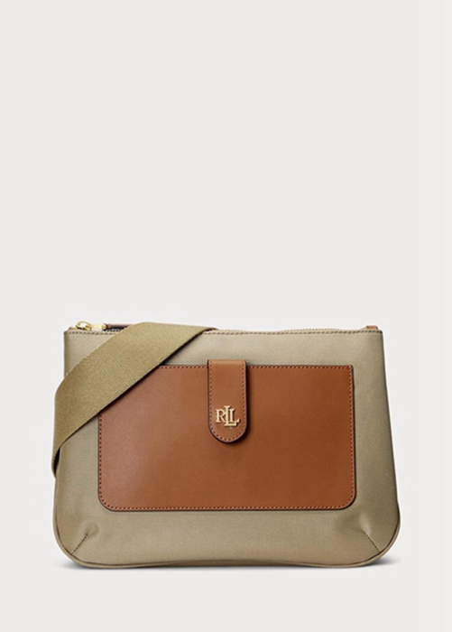 Ralph Lauren Oxford Medium Jamey Crossbody Väska Dam Bruna | 521893-MLY