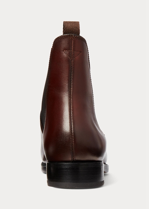 Ralph Lauren Penfield Calfskin Chelsea Stövlar Herr Mörkbruna | 265109-KUN