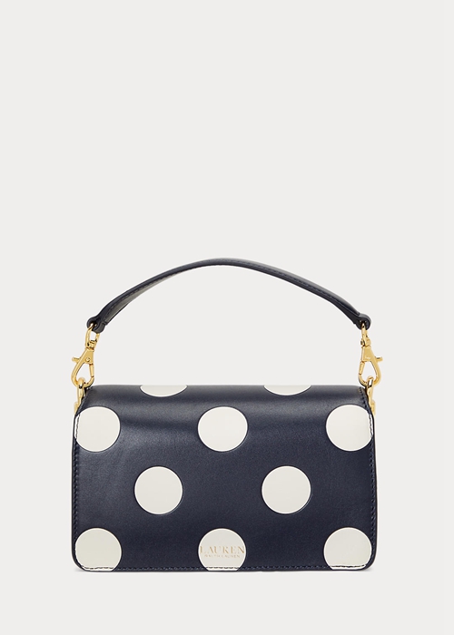 Ralph Lauren Polka-Dot Small Tayler Crossbody Väska Dam Refined Navy/Vanilla | 138745-DLP